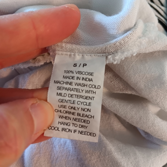 Wes White Striped Button-Up Short Sleeve Top - Picture 4 of 13